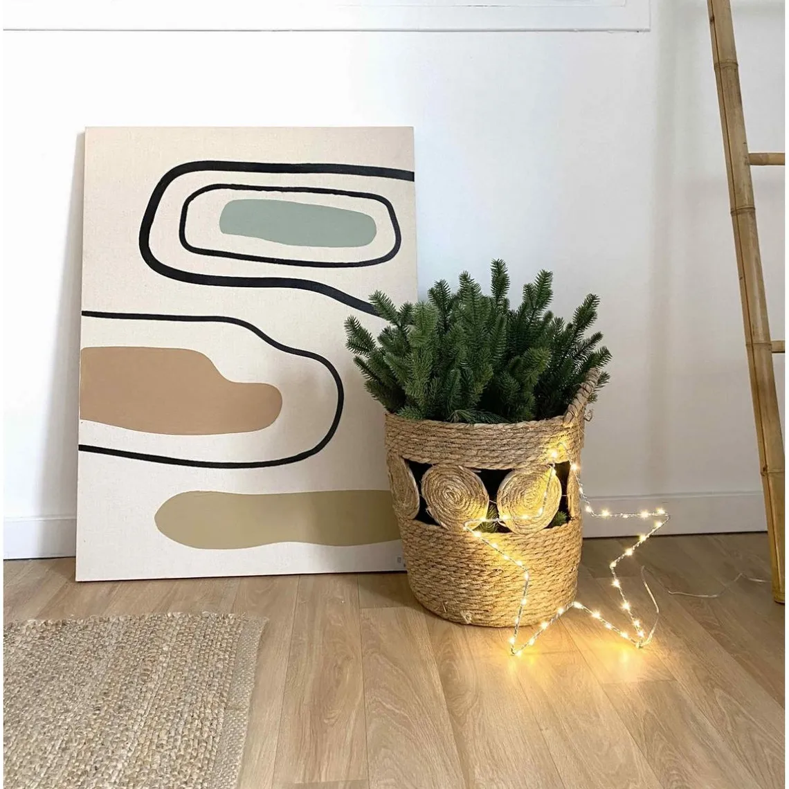 Set de 3 paniers Awa naturel en Feuille de maïs | 3 Suisses