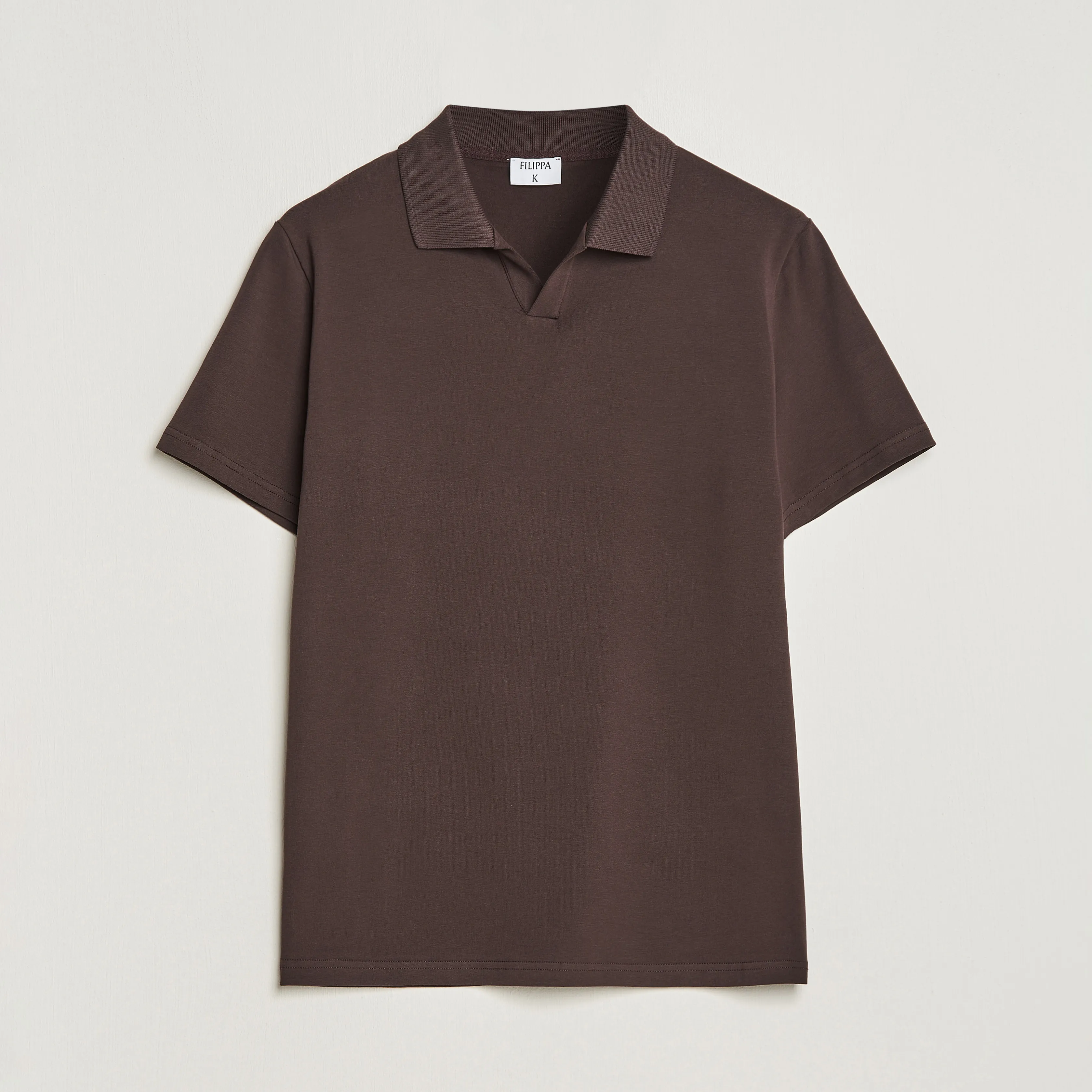 Soft Lycra Polo T-Shirt Dark Chocolate