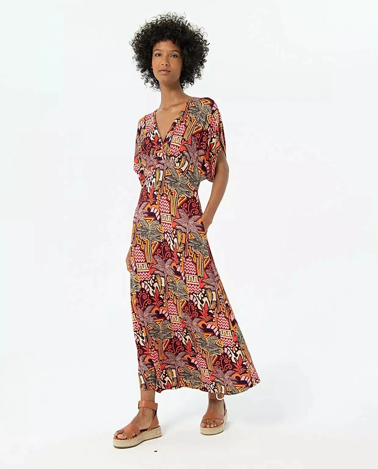 Superbe robe longue imprimée Surkana