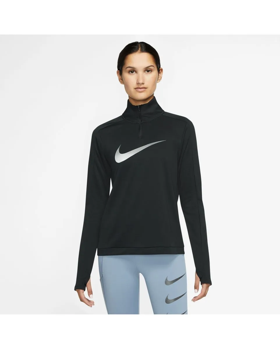 Sweat manches longues Femme W NK DF SWOOSH HBR HZ Noir