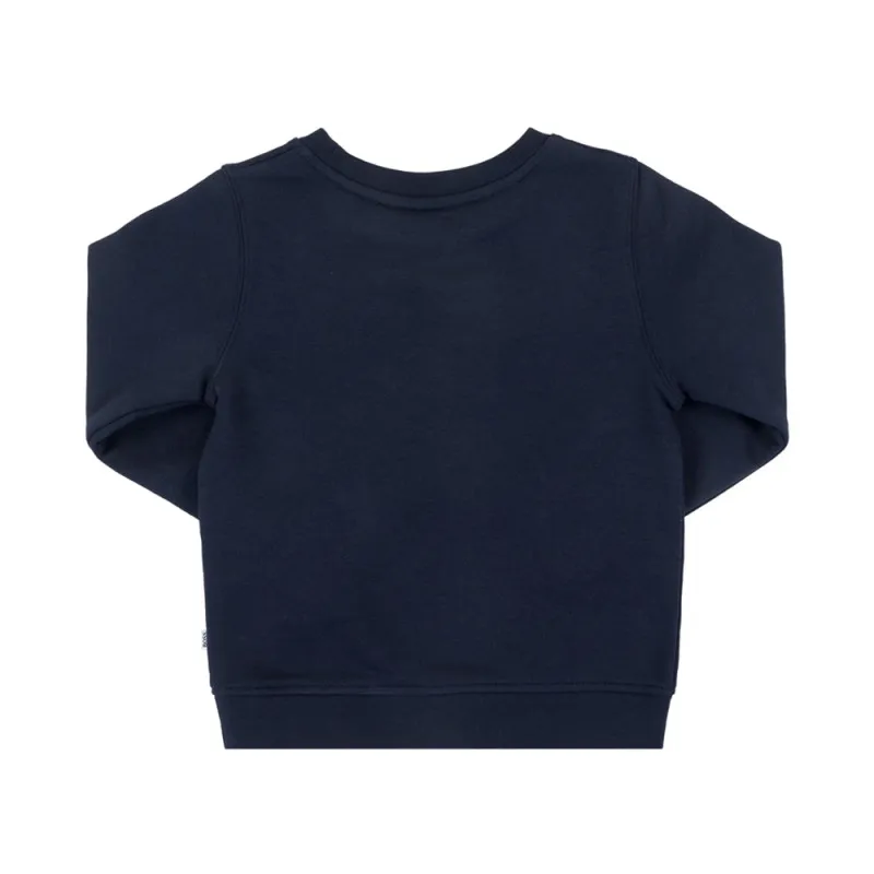 SWEAT REGULAR FIT BLEU MARINE BOSS ENFANT