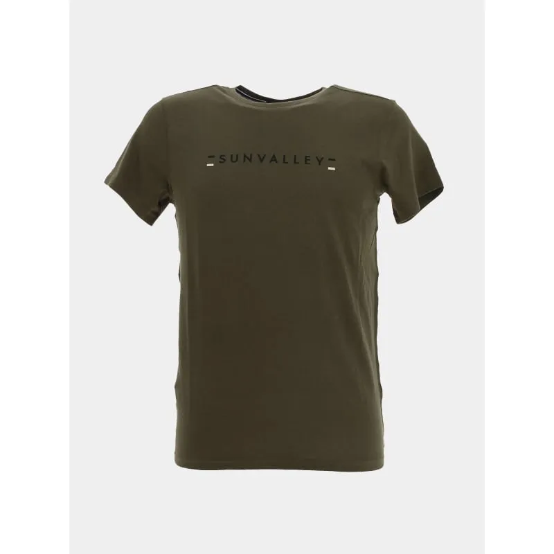 T-shirt crewneck petit logo vert homme - Champion | wimod