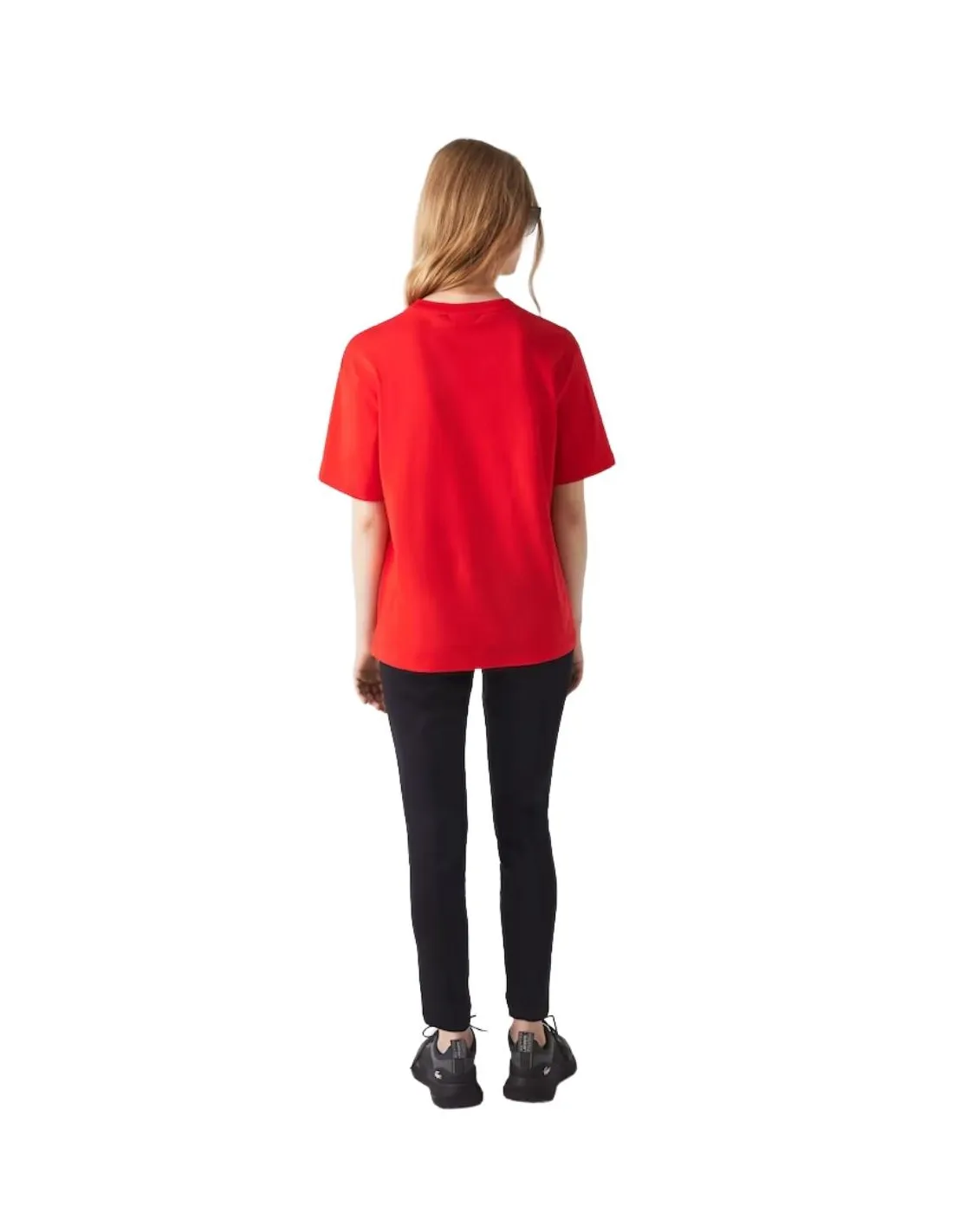 T Shirt Femme Lacoste Ref 52137 F8M Groseille