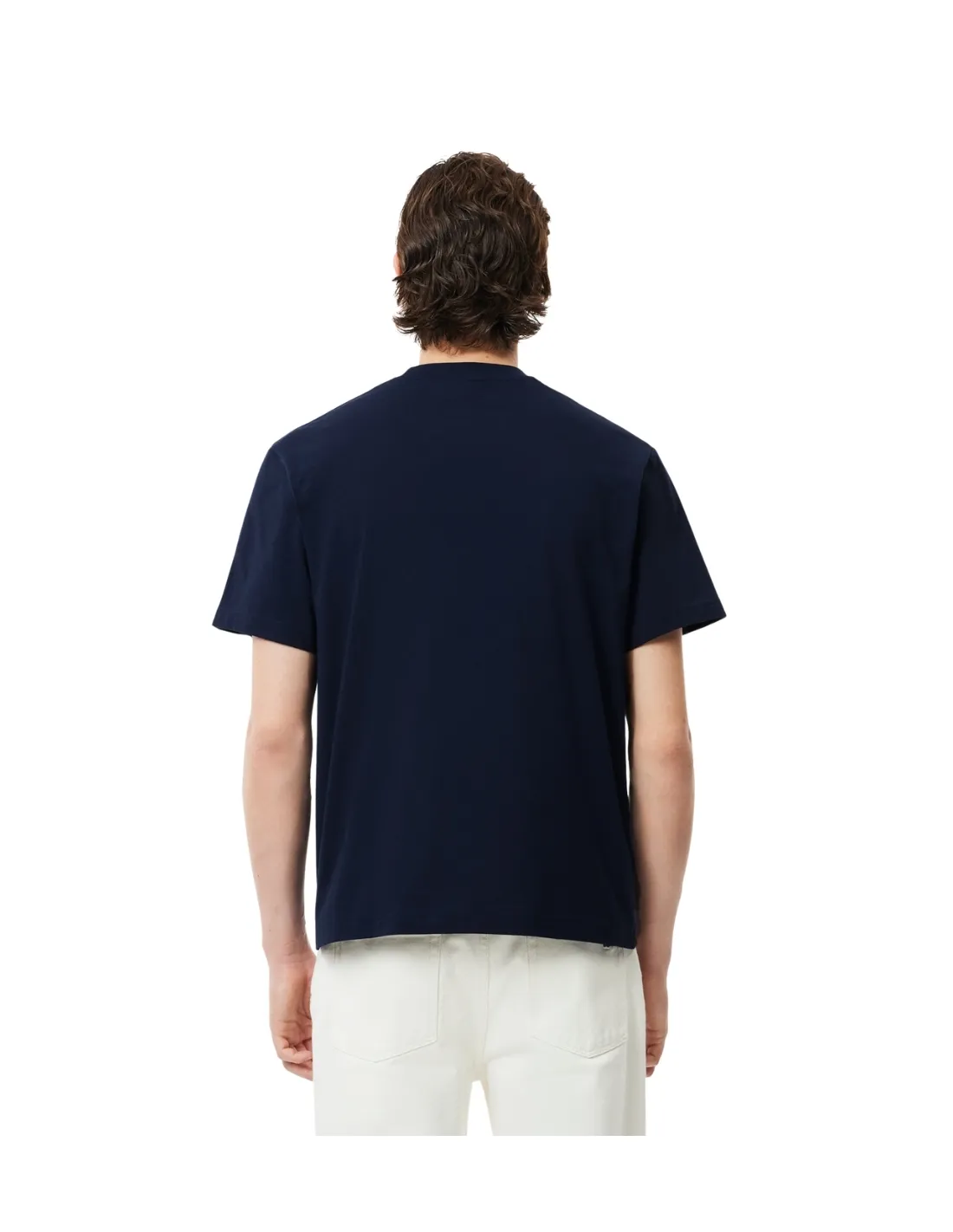 T shirt homme Lacoste Ref 62387 166 Marine