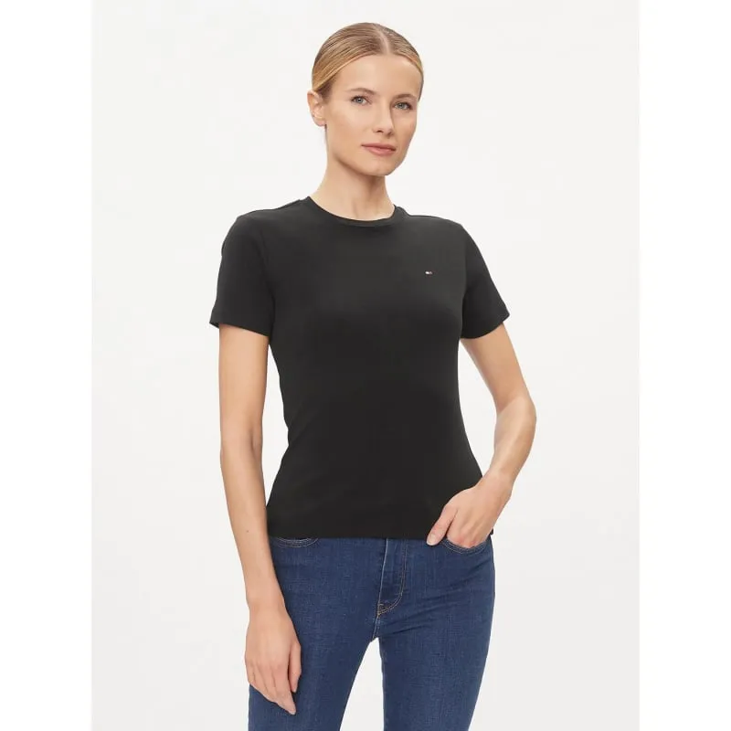 T-shirt new slim cody noir femme - Tommy Hilfiger | wimod