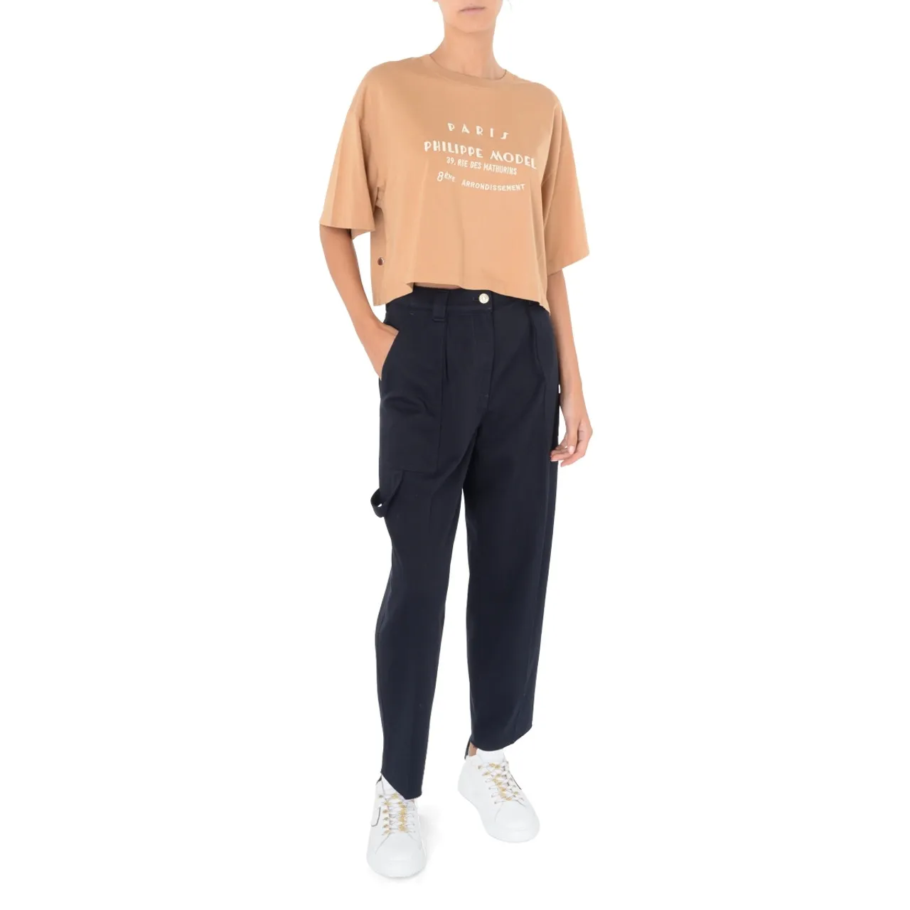 T-Shirt  Philippe Model Cropped beige
