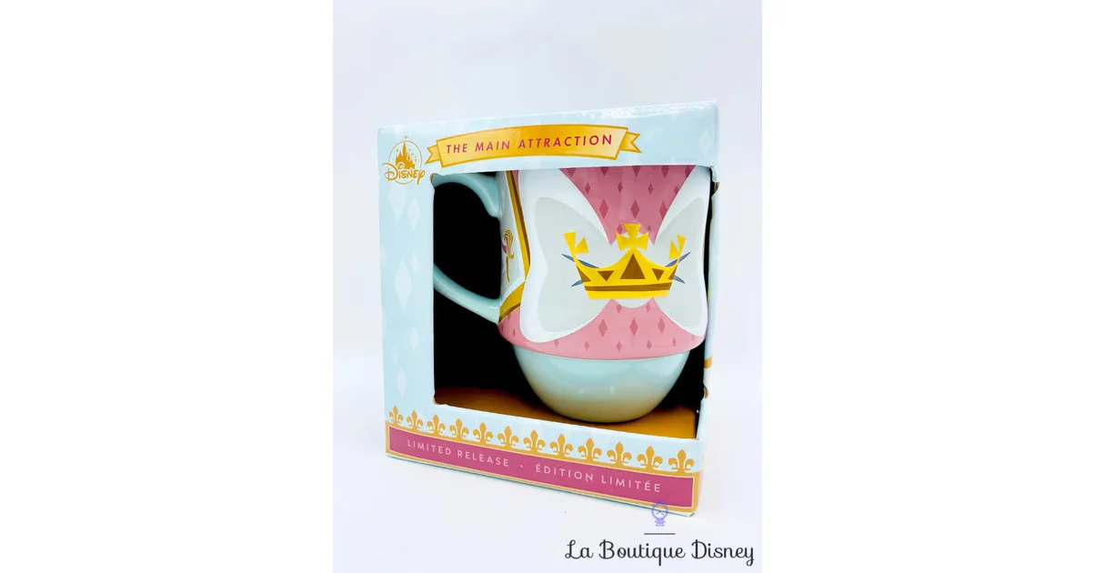 Tasse Minnie Mouse The Main Attraction Série 7 Carrousel Rides Lancelot Disney Store mug Édition limitée