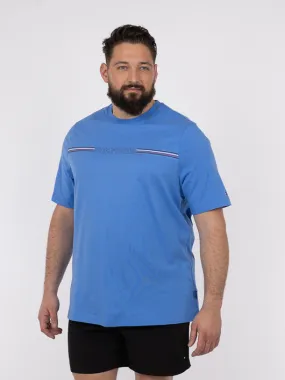 Tee-shirt Bande Logo Tommy Hilfiger Grande Taille bleu homme grande taille - Capelstore