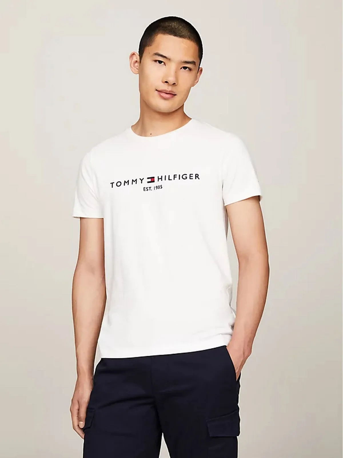 TOMMY HILFIGER T-shirt et polo homme MW0MW11465 118 blanc