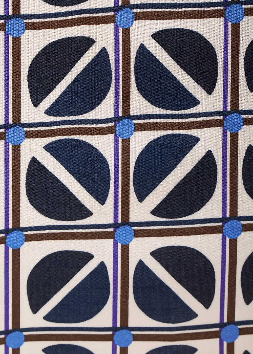 Top en viscose à imprimé graphique