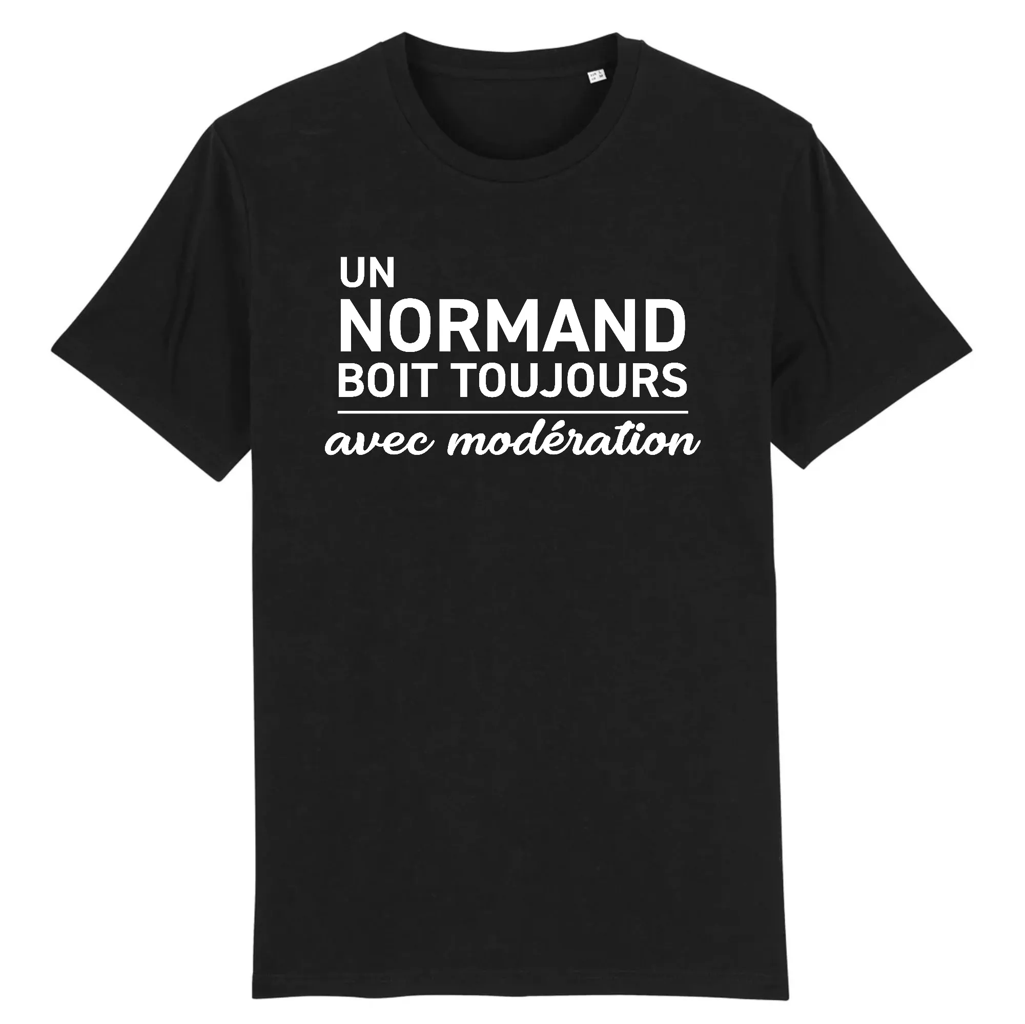 Un Normand boit toujours avec Modération - T-shirt cadeau bundle - Coton  bio - imprimé fr
