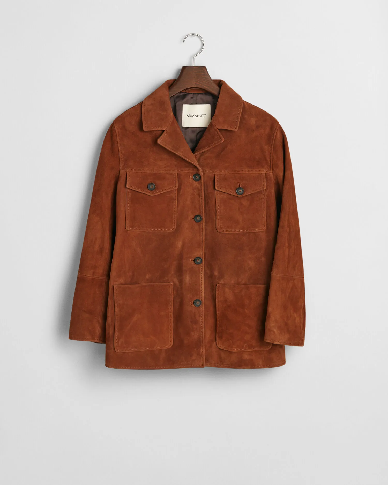 Veste blazer relaxed fit en daim