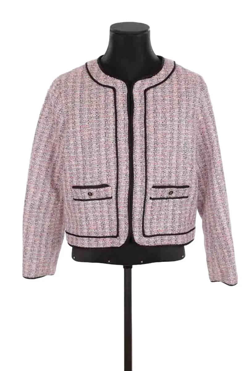 Veste en coton  Maje rose. Matière principale coton. Taille 38.