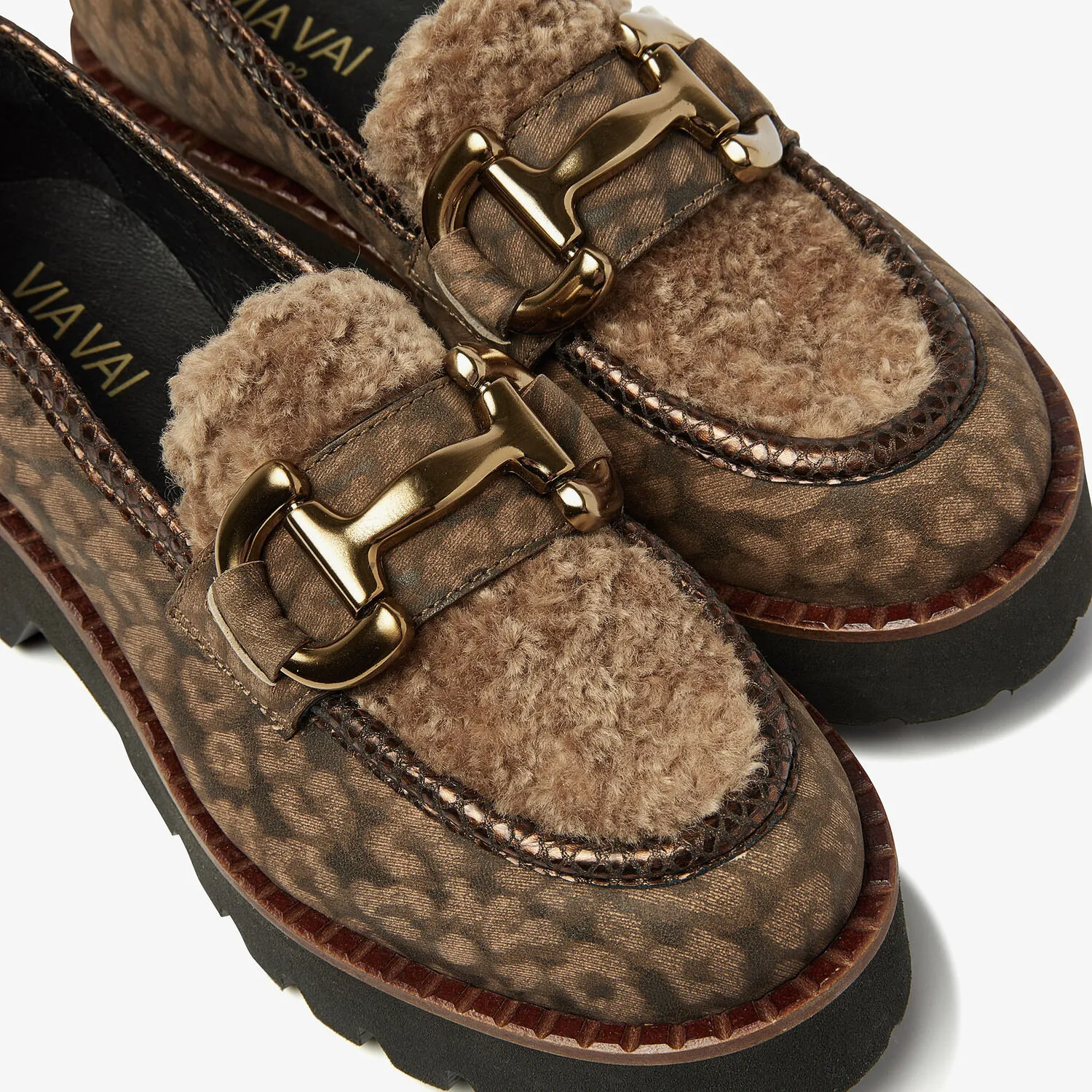 via vai lott harvey loafers en marron