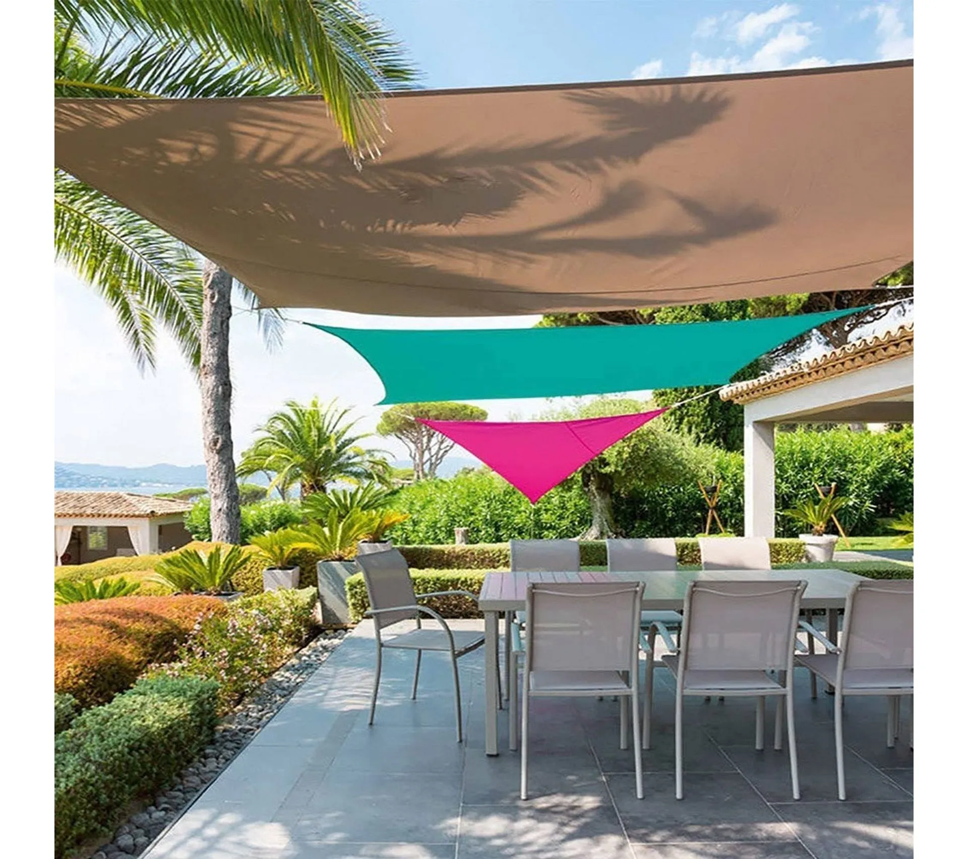 Voile D'ombrage Curaçao 3x3x3 M Émeraude