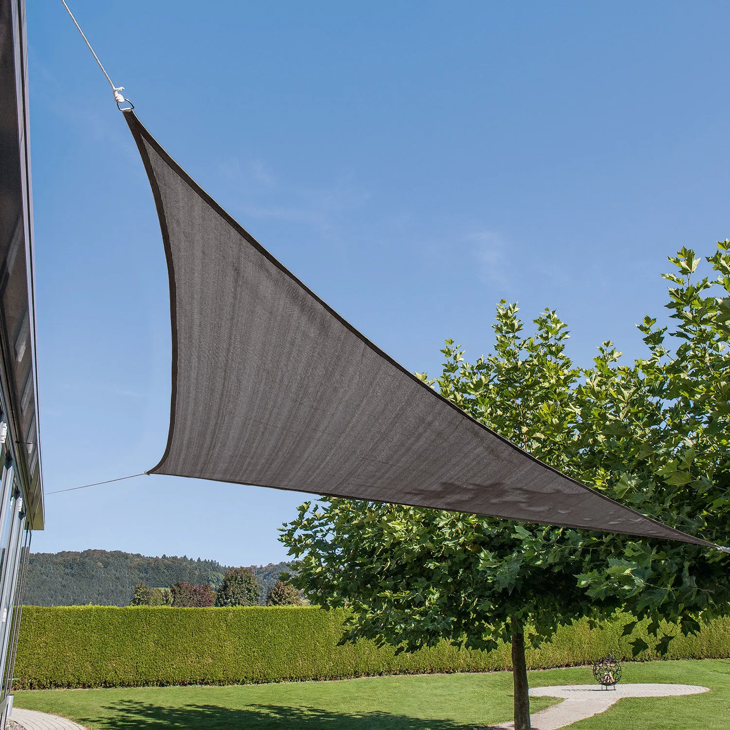 Voile d'ombrage trianguala 3.6m perméable à l'air ⋆ Lehner Versand